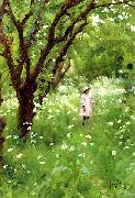 Thomas Cooper Gotch The Orchard oil painting on canvas
